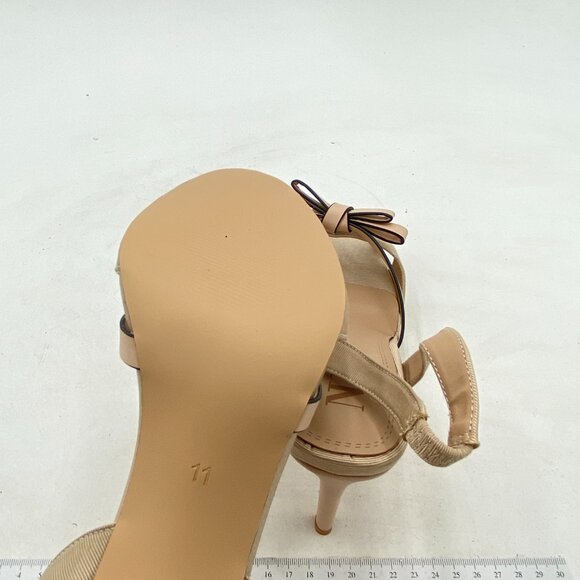 Beige Cute Stylish High Heels Sandals with Bowknots Open Toe Slingback Shoes - Picture 5 of 6